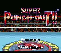 Super Punch-Out!! Title Screen